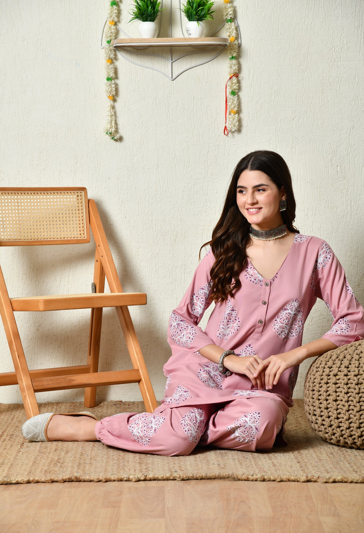 Blush Bloom Kurta Set