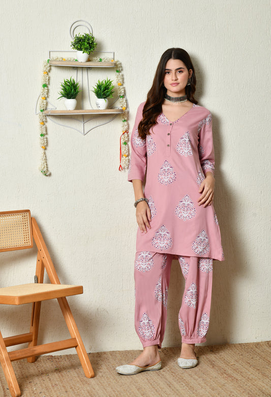 Blush Bloom Kurta Set