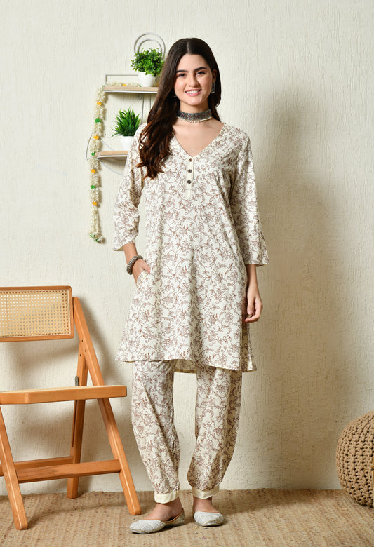 Hazel Bloom Kurta Set