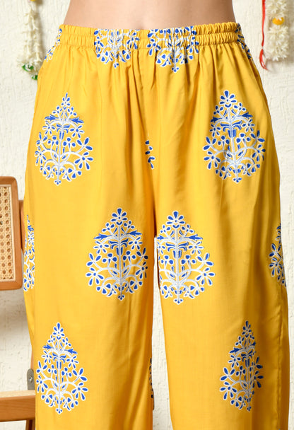 Amber Bloom Kurta Set